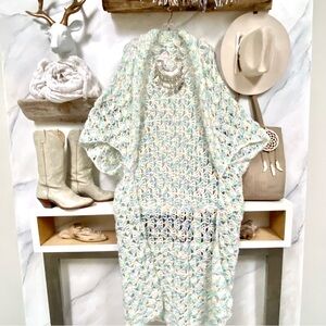 ARTISAN 🦄Unicorn GRANNY BOHO Gypsy duster COCOON/body wrap prairie cottage vibe